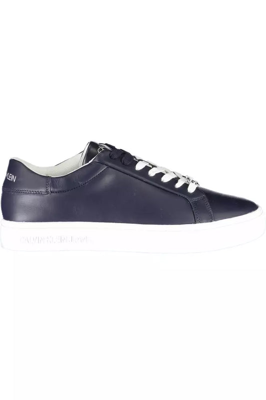 Calvin Klein Blaue Leder Herren Sneaker