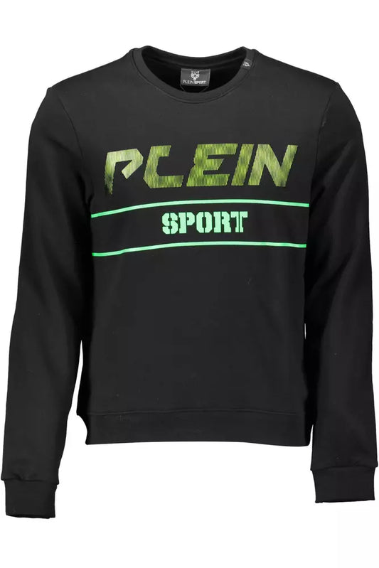 Plein Sport Schwarzer Baumwollpullover für Männer