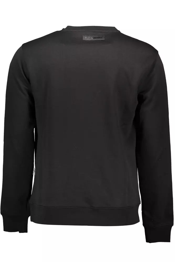 Plein Sport Schwarzer Baumwollpullover für Männer