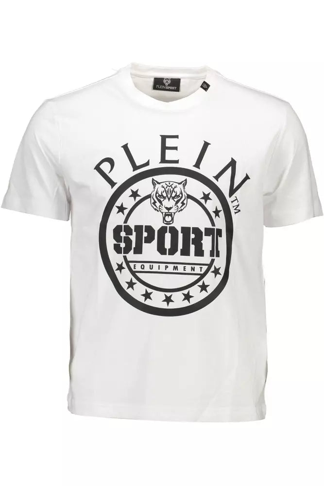 Plein Sport Weißes Baumwolle Männer T-Shirt