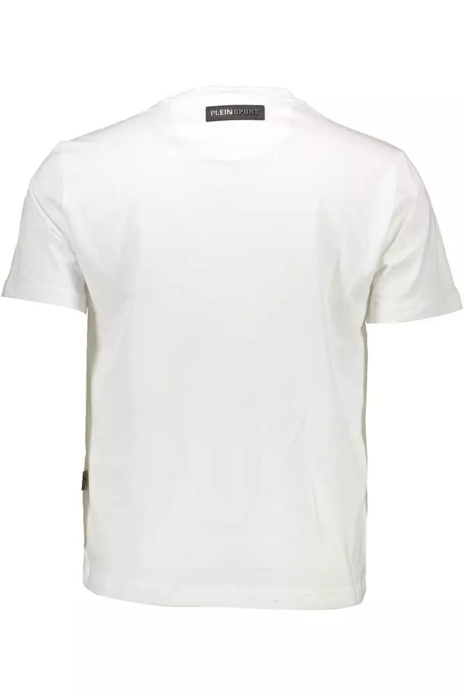 Plein Sport Weißes Baumwolle Männer T-Shirt