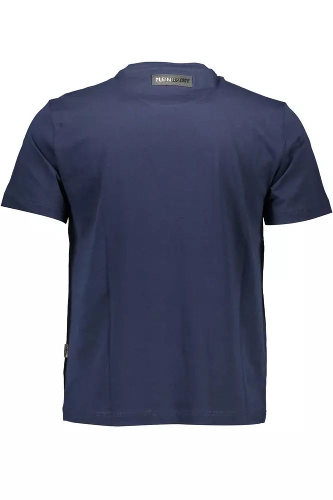 Plein Sport Blau Baumwolle Männer T-Shirt