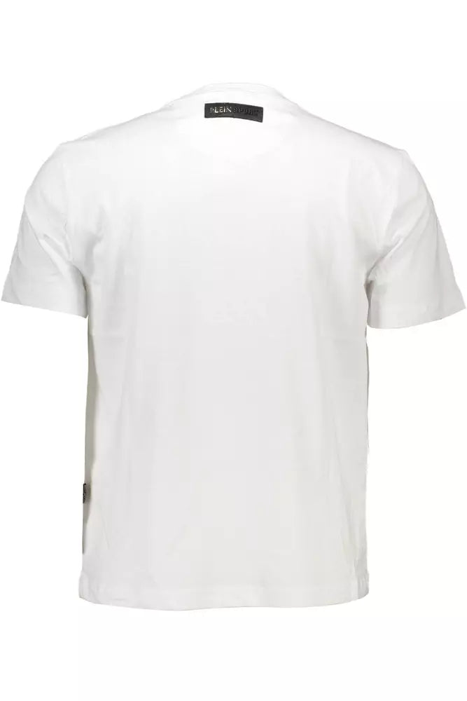 Plein Sport Weißes Baumwolle Männer T-Shirt