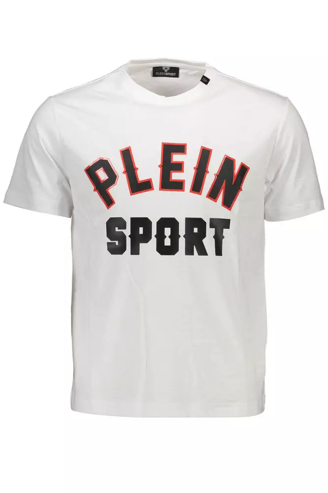 Plein Sport Weißes Baumwolle Männer T-Shirt