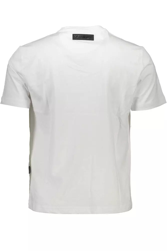 Plein Sport Weißes Baumwolle Männer T-Shirt