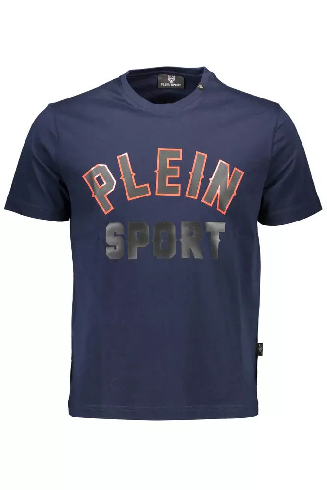 Plein Sport Blau Baumwolle Männer T-Shirt