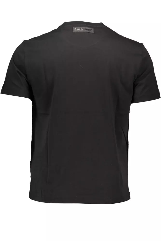 Plein Sport Schwarzes Baumwolle Männer T-Shirt