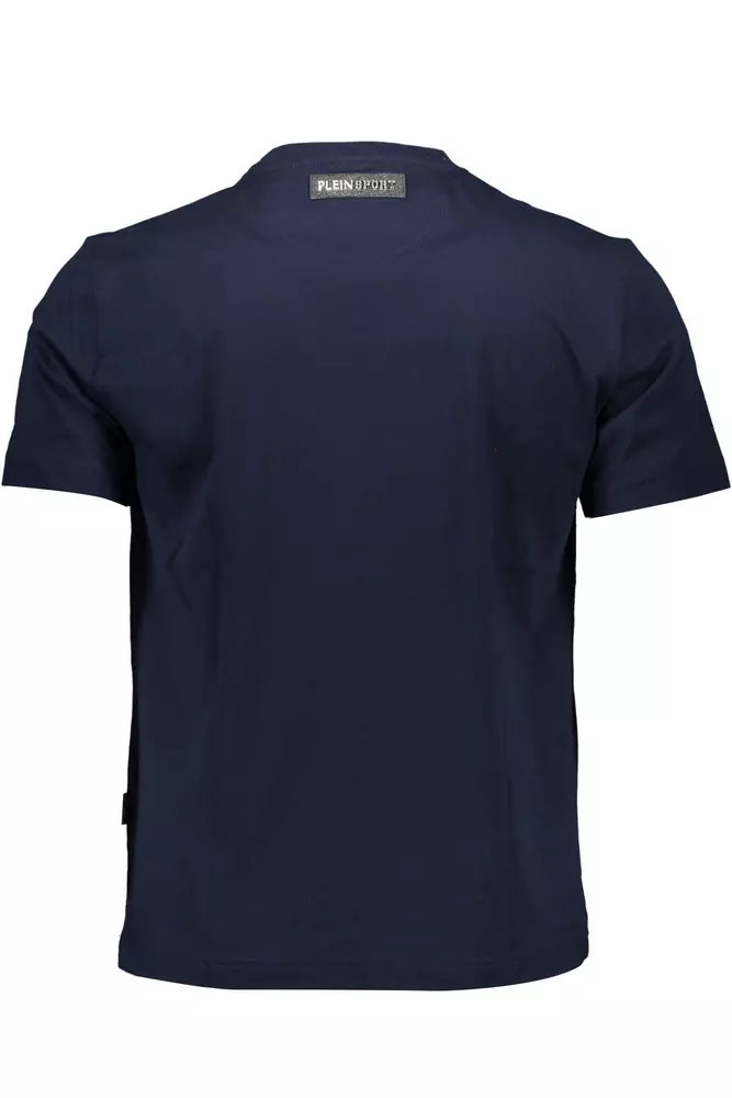 Plein Sport Blau Baumwolle Männer T-Shirt