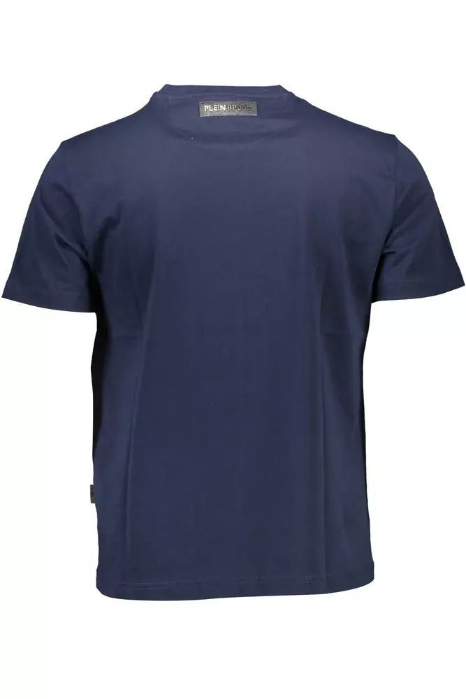 Plein Sport Blau Baumwolle Männer T-Shirt