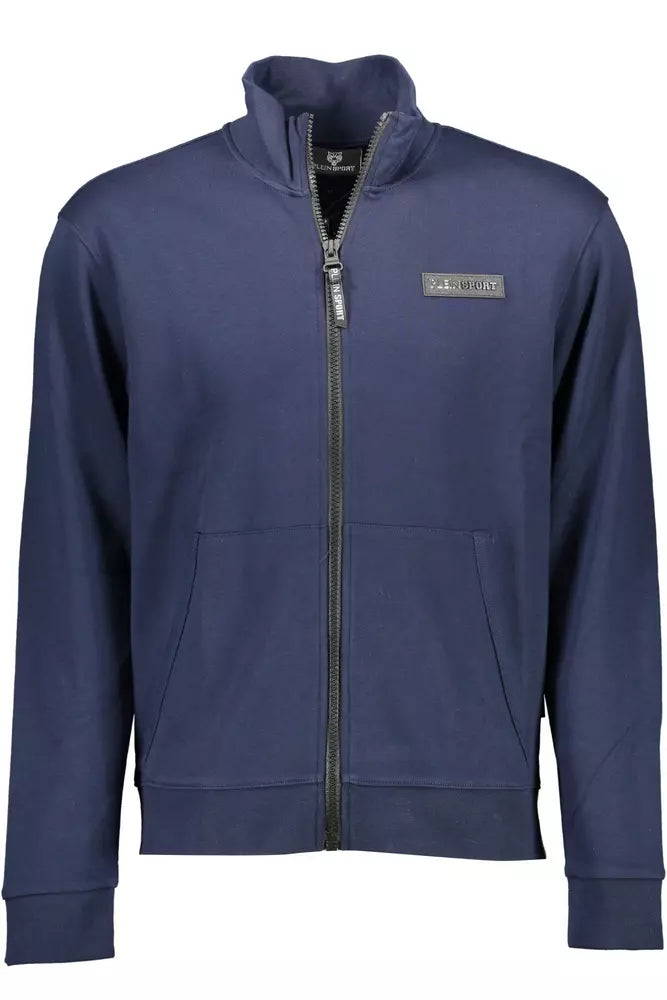 Plein Sport Blauer Baumwollpullover für Männer