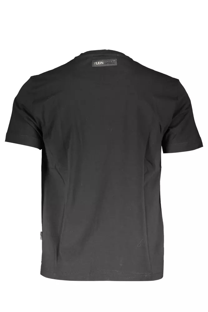 Plein Sport Schwarzes Baumwolle Männer T-Shirt