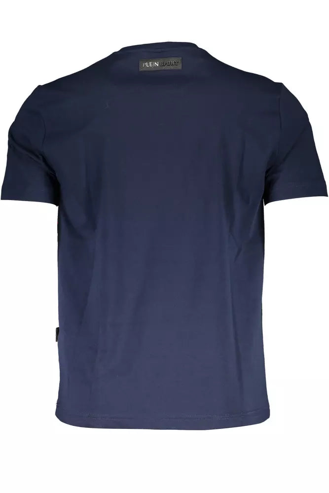 Plein Sport Blau Baumwolle Männer T-Shirt