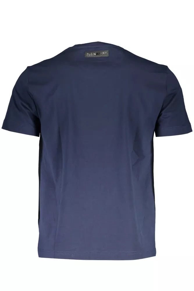 Plein Sport Blau Baumwolle Männer T-Shirt