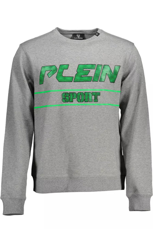 Plein Sport Grauer Baumwollpullover für Männer