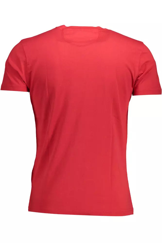 La Martina Rotes Baumwolle Männer T-Shirt