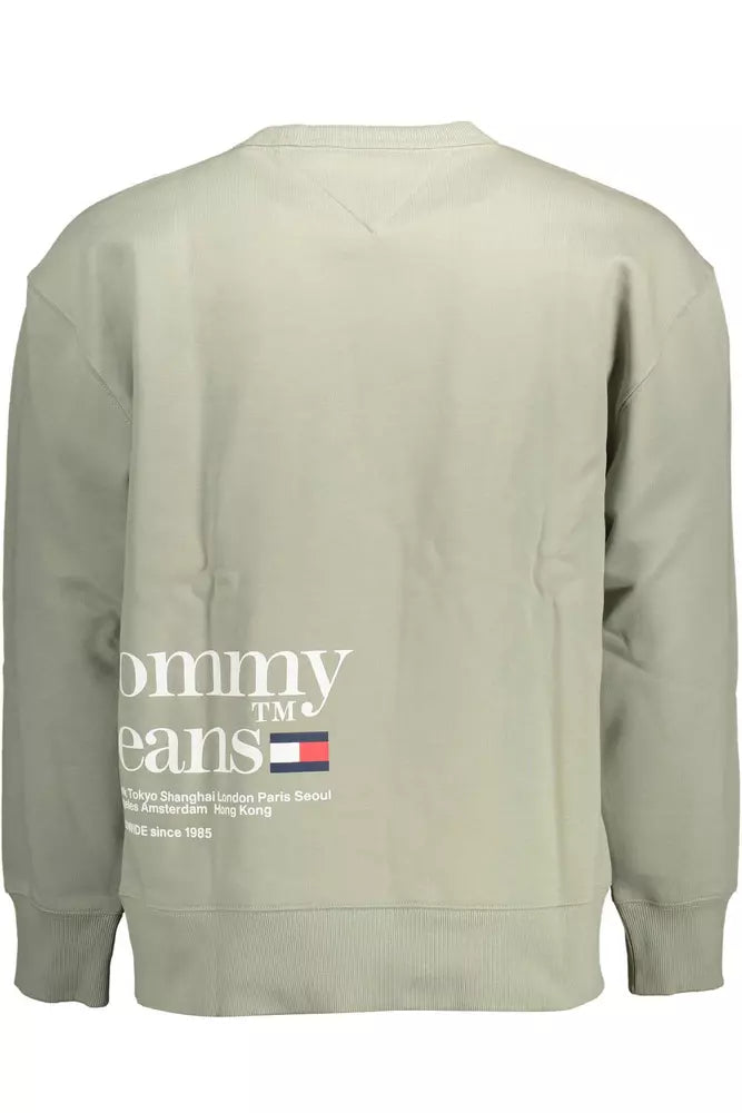 Tommy Hilfiger Grüner Baumwollpullover für Männer