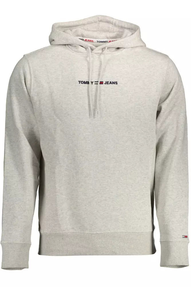 Tommy Hilfiger Grauer Baumwollpullover für Männer