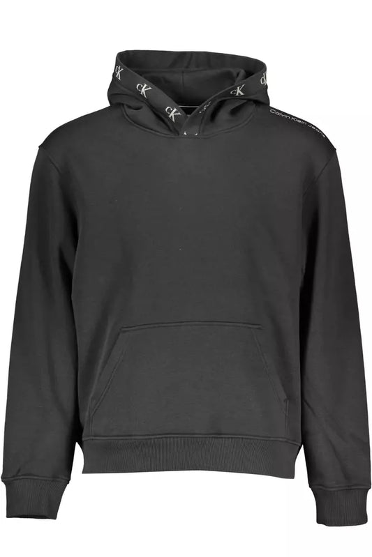 Calvin Klein Schwarzer Baumwollpullover für Männer