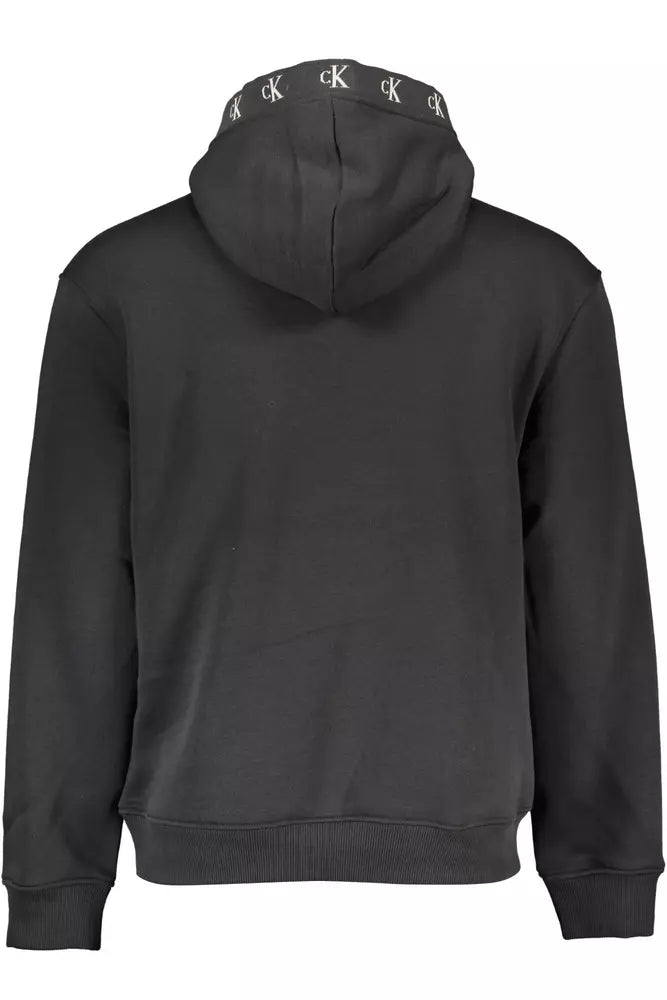 Calvin Klein Schwarzer Baumwollpullover für Männer