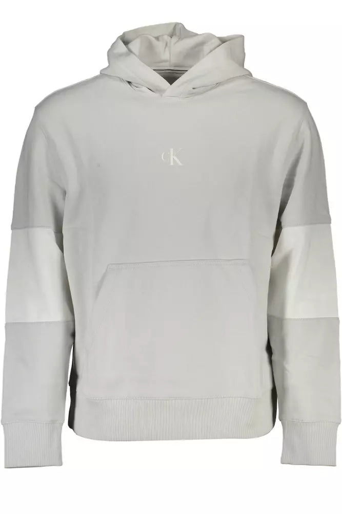 Calvin Klein Grauer Baumwollpullover für Männer