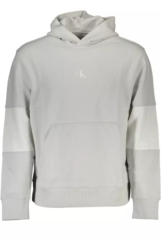 Calvin Klein Grauer Baumwollpullover für Männer