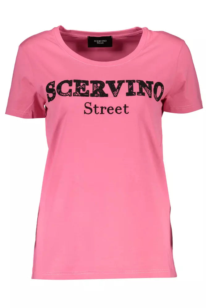 Scervino Street Rosa Baumwolle Frauen T-Shirt