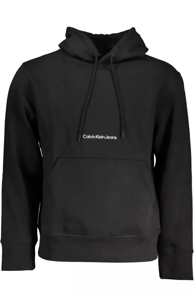 Calvin Klein Schwarzer Baumwollpullover für Männer