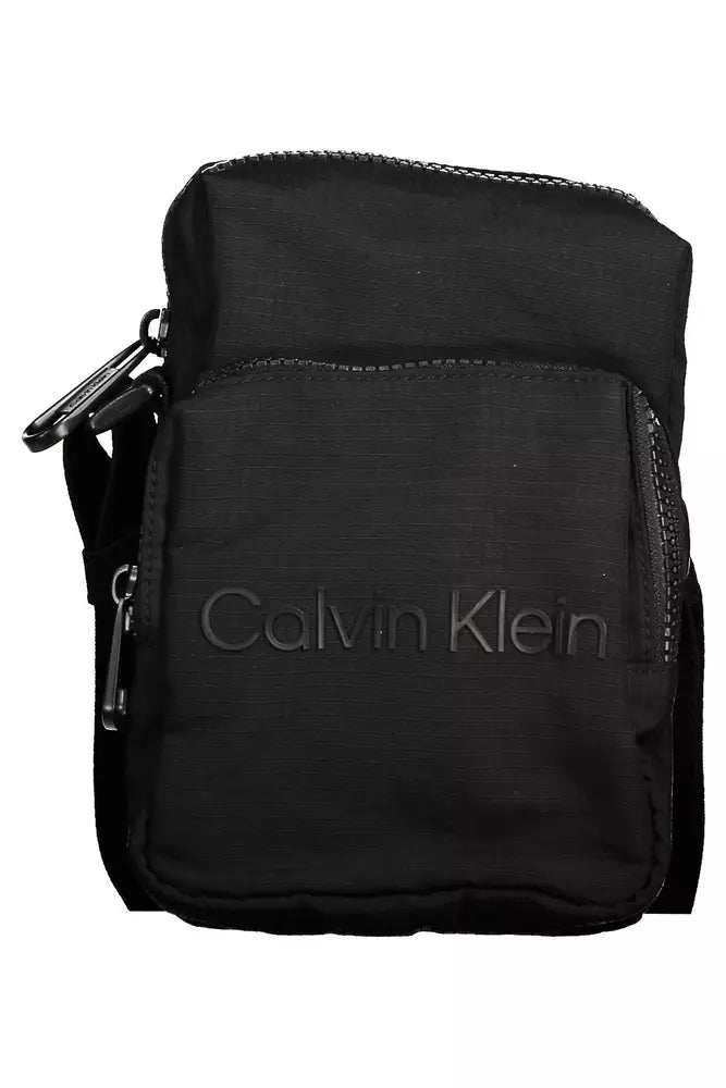 Calvin Klein Schwarze Nylon Männer Umhängetasche