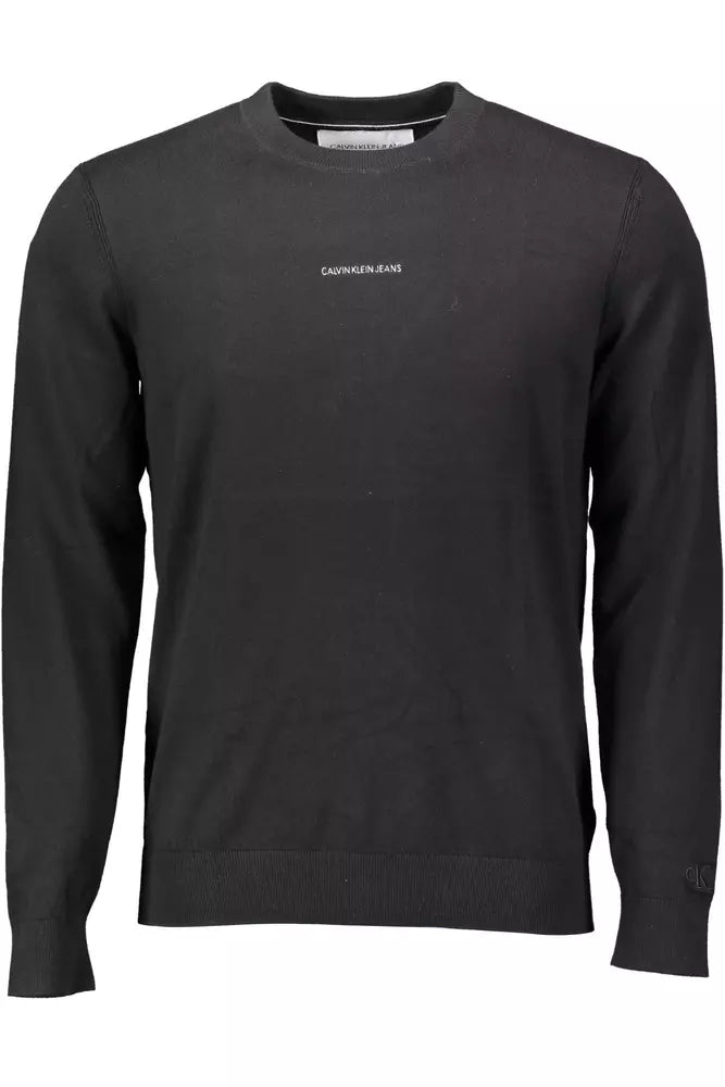 Calvin Klein Schwarzer Baumwollpullover für Männer