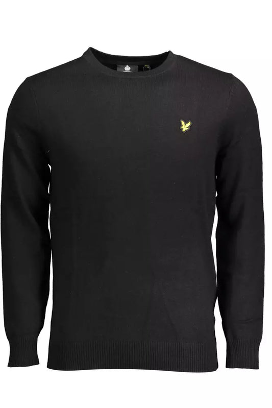 Lyle & Scott Schwarzer Baumwollpullover für Männer