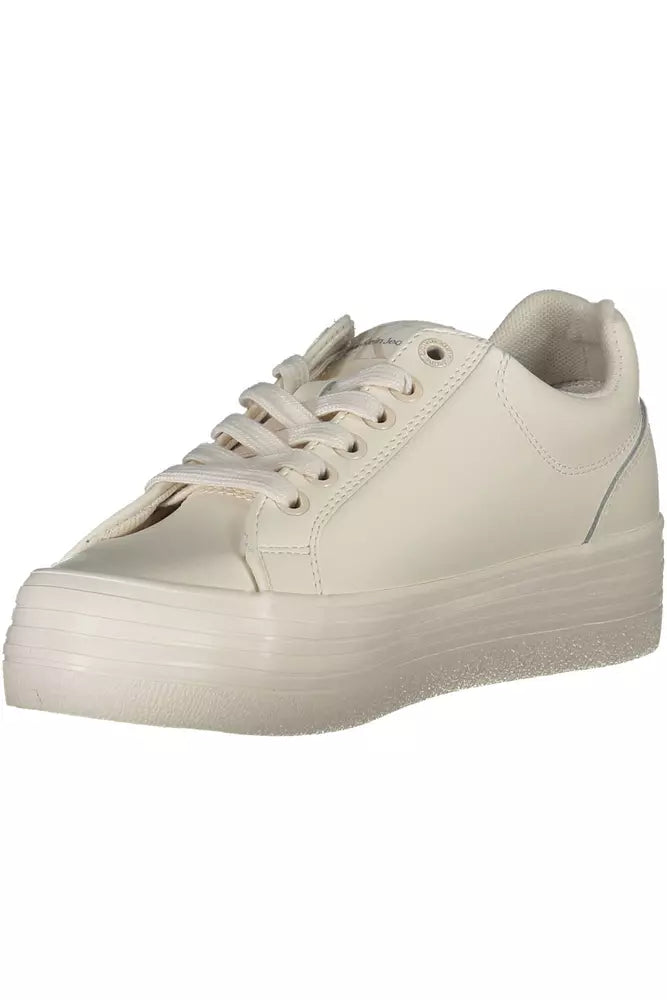 Calvin Klein Weißes Leder Damen Sneaker