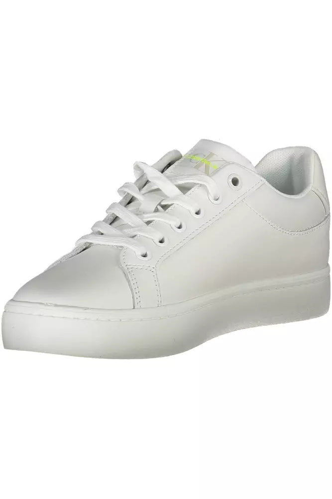 Calvin Klein Weißes Leder Damen Sneaker