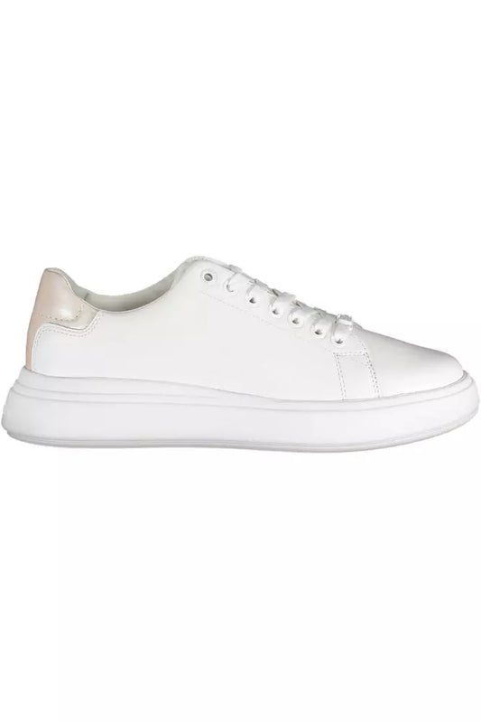 Calvin Klein Weißes Leder Damen Sneaker