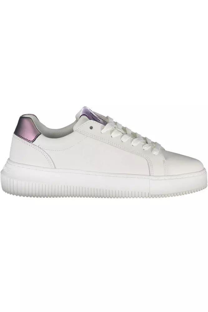 Calvin Klein Weißes Leder Damen Sneaker