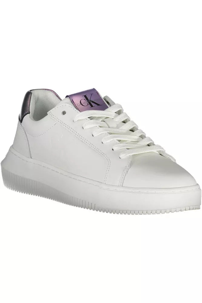 Calvin Klein Weißes Leder Damen Sneaker