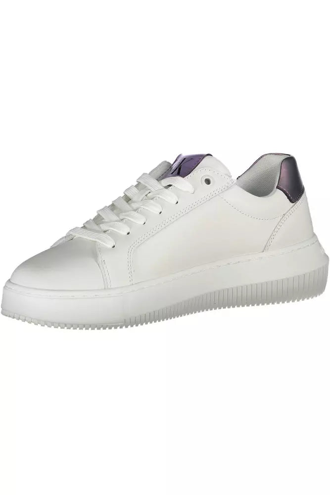 Calvin Klein Weißes Leder Damen Sneaker