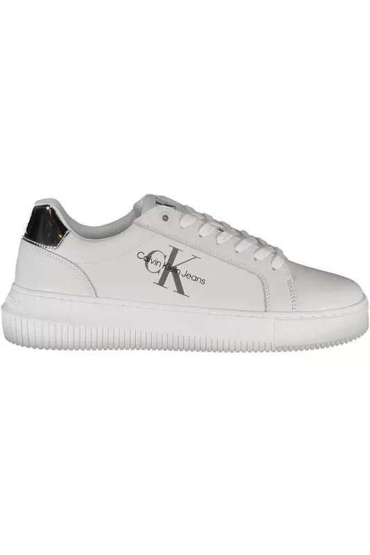 Calvin Klein Weißes Leder Damen Sneaker