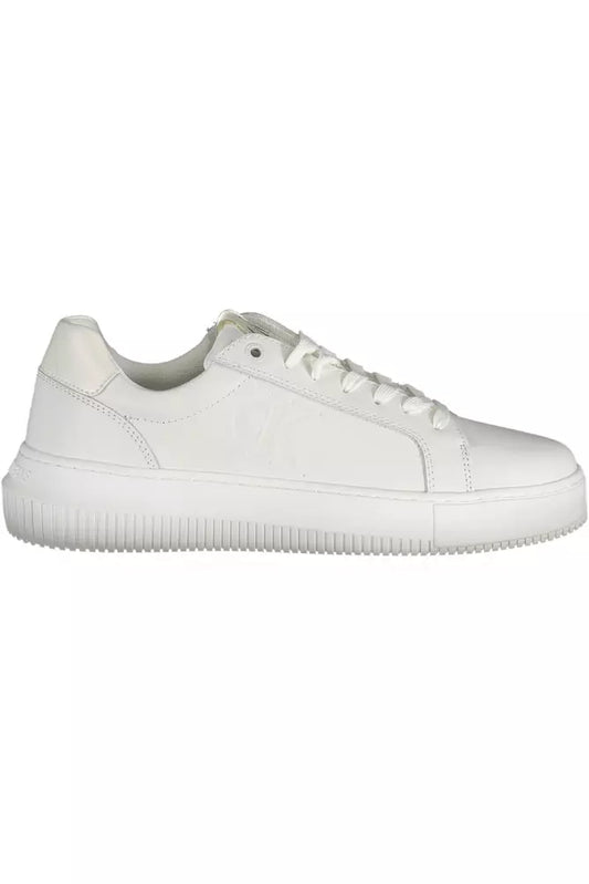 Calvin Klein Weißes Leder Damen Sneaker