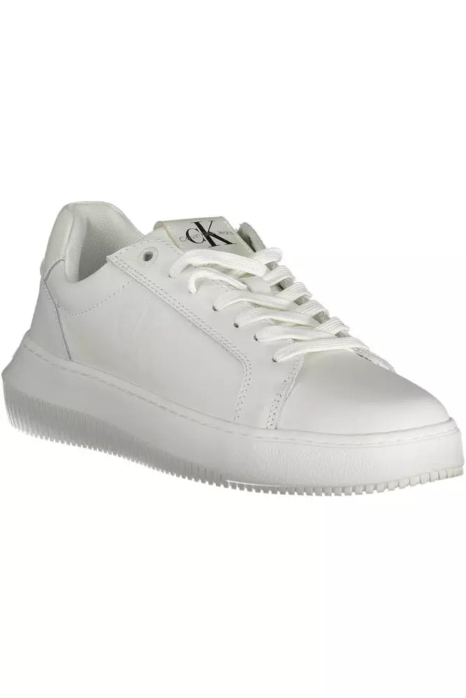 Calvin Klein Weißes Leder Damen Sneaker