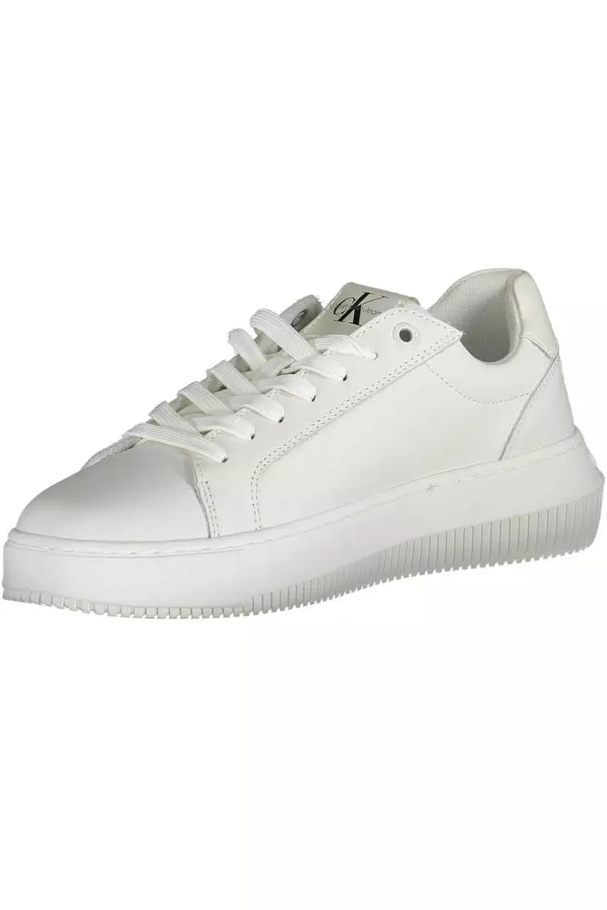 Calvin Klein Weißes Leder Damen Sneaker