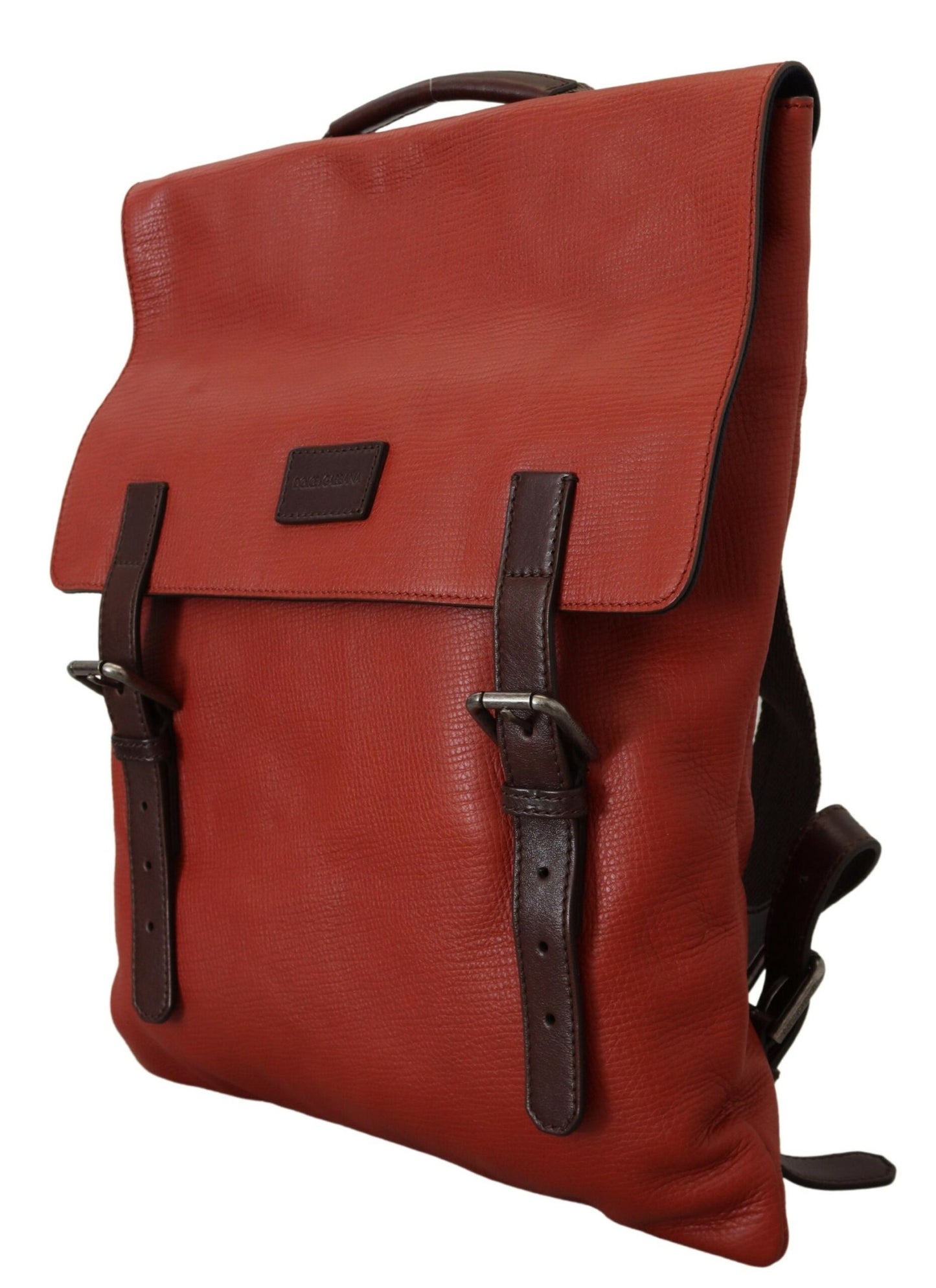 Dolce & Gabbana Eleganter Kalbsleder-Rucksack in Orange