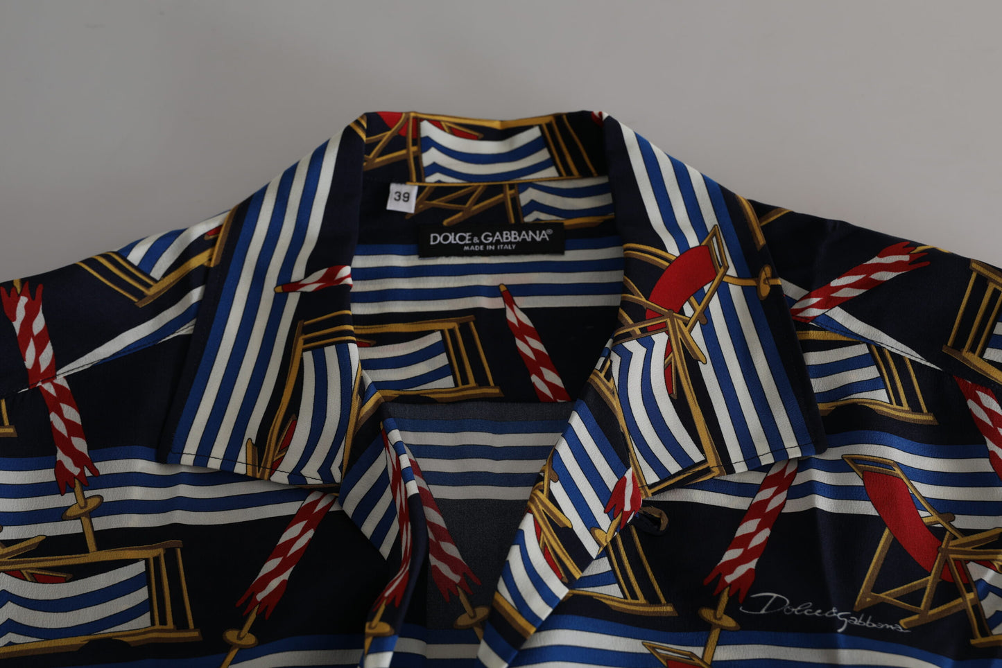 Dolce &amp; Gabbana Elegant Multicolor Silk Casual Shirt