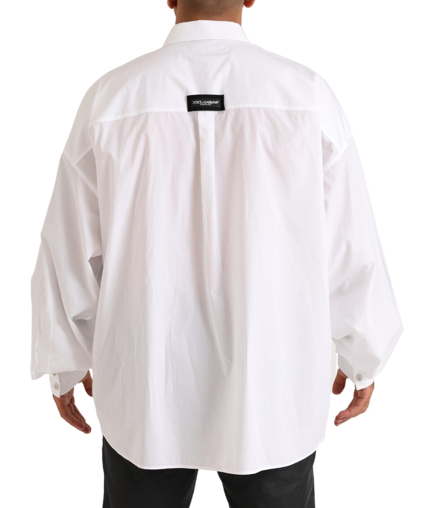 Dolce &amp; Gabbana Elegant white cotton shirt for formal occasions