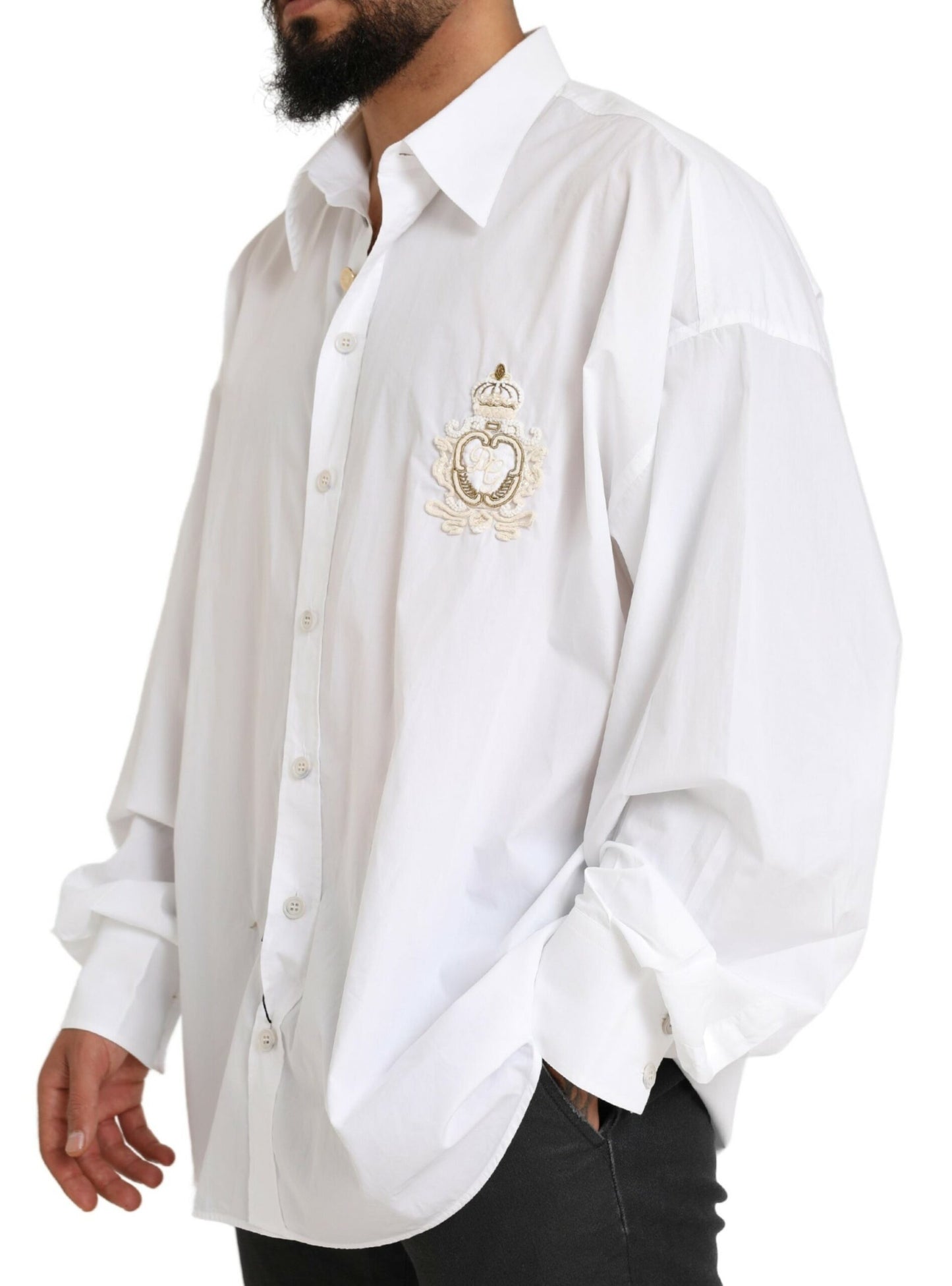 Dolce &amp; Gabbana Elegant white cotton shirt for formal occasions