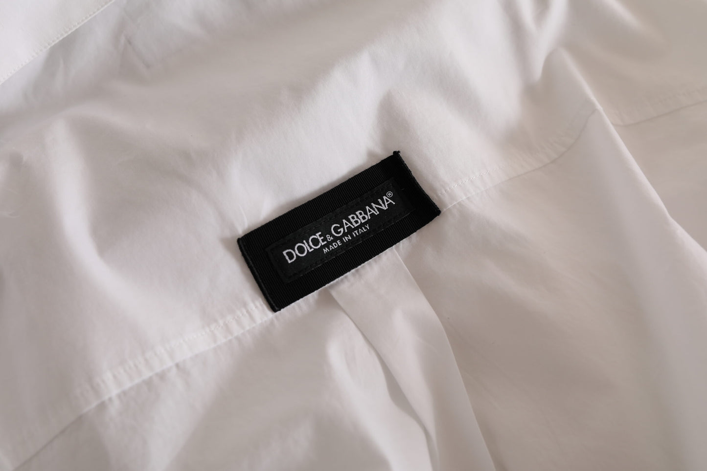 Dolce &amp; Gabbana Elegant white cotton shirt for formal occasions