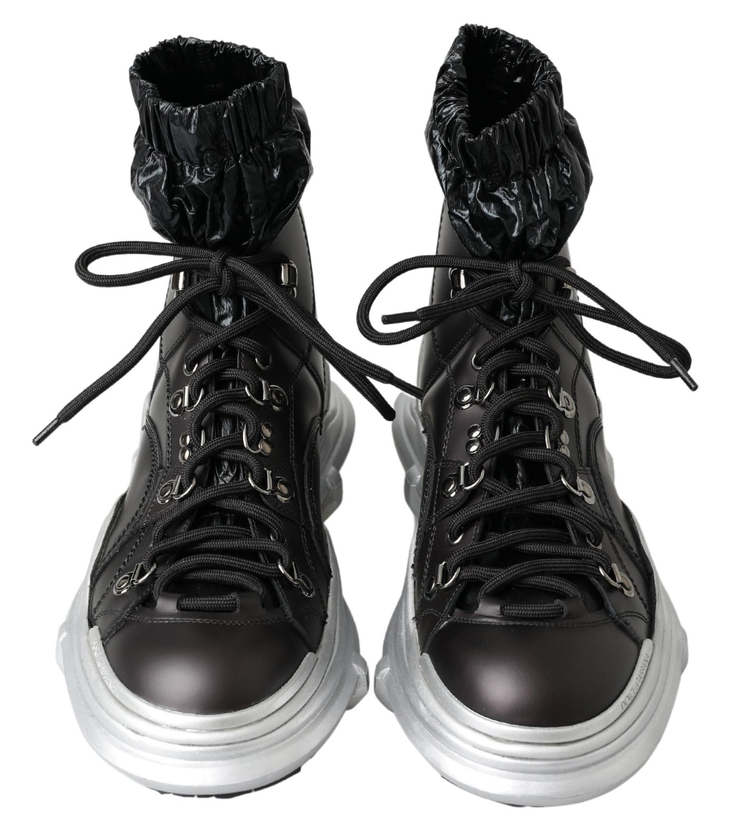 Dolce &amp; Gabbana Black High Top Sneaker Bootie