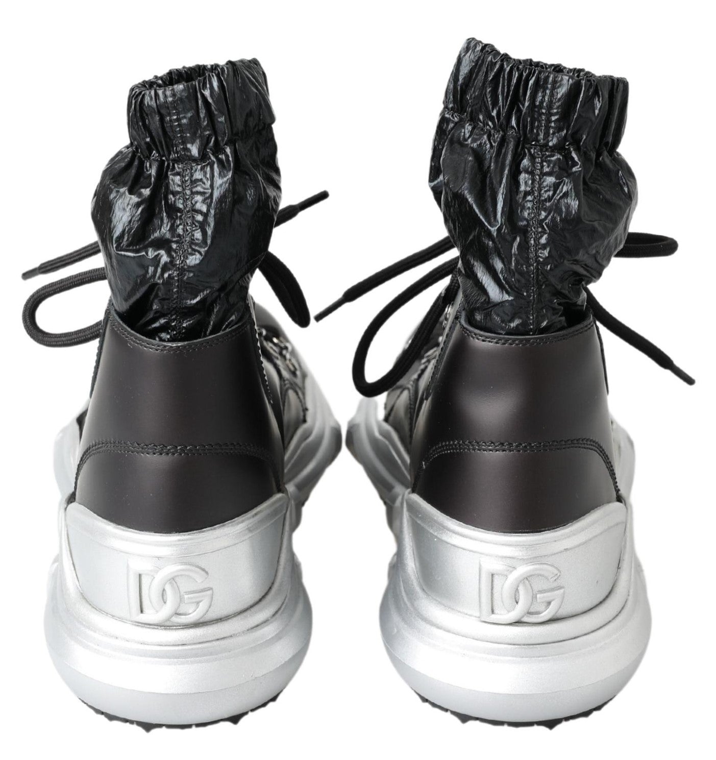 Dolce &amp; Gabbana Black High Top Sneaker Bootie