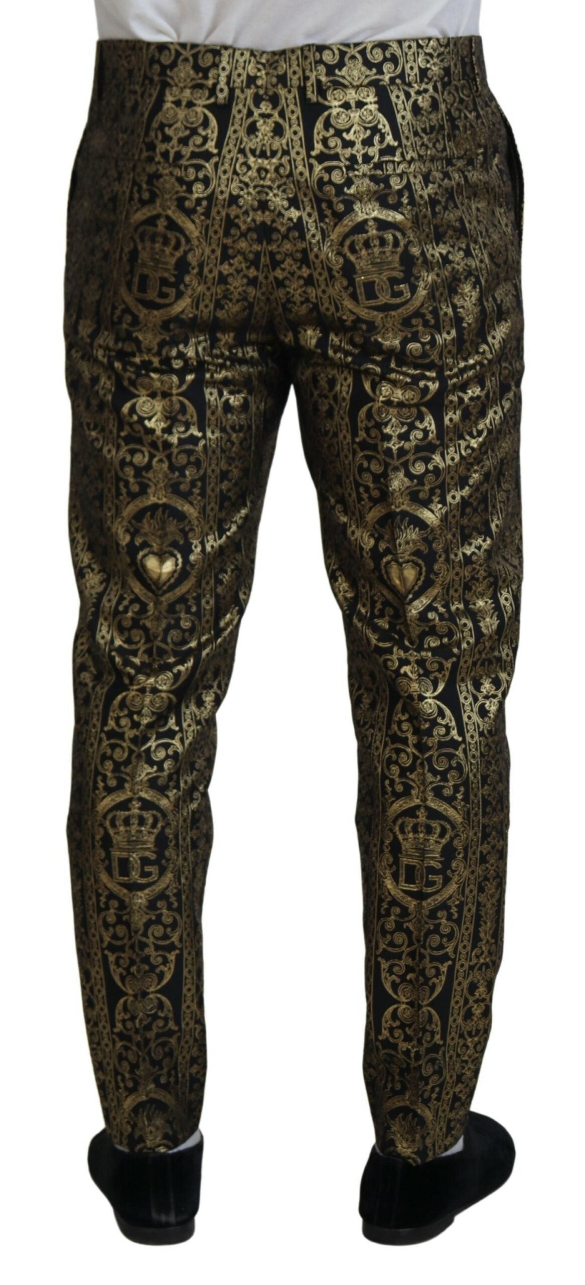 Dolce & Gabbana Elegante Jacquard-Abendhose