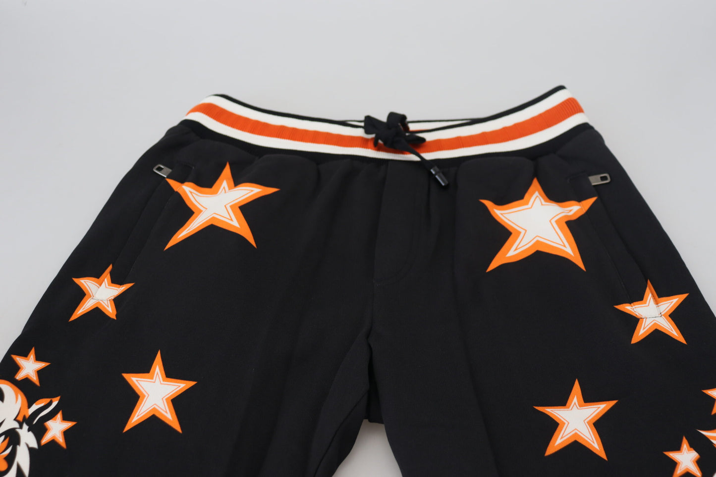 Dolce &amp; Gabbana Elegant Black Star Casual Sweatpants