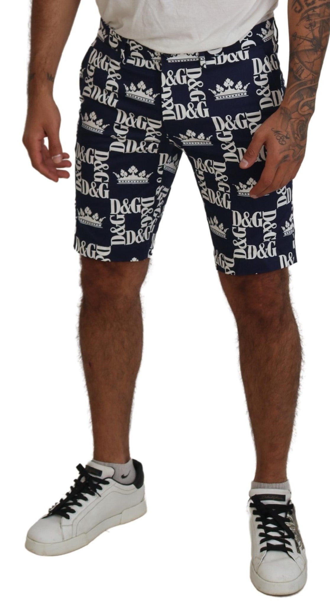 Dolce & Gabbana Lässige Chinos mit Kronenaufdruck Shorts